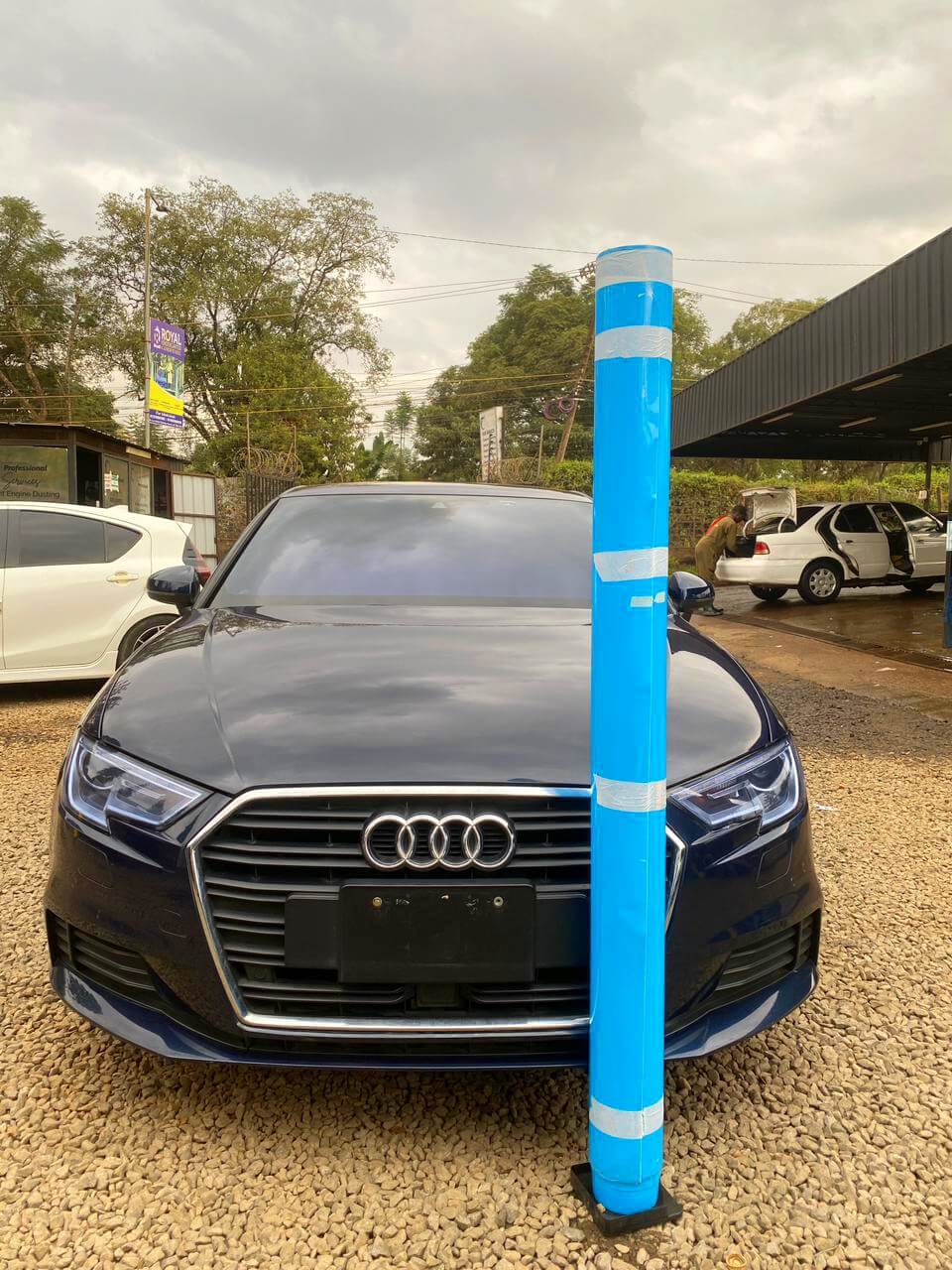 Audi before vinyl wrapping