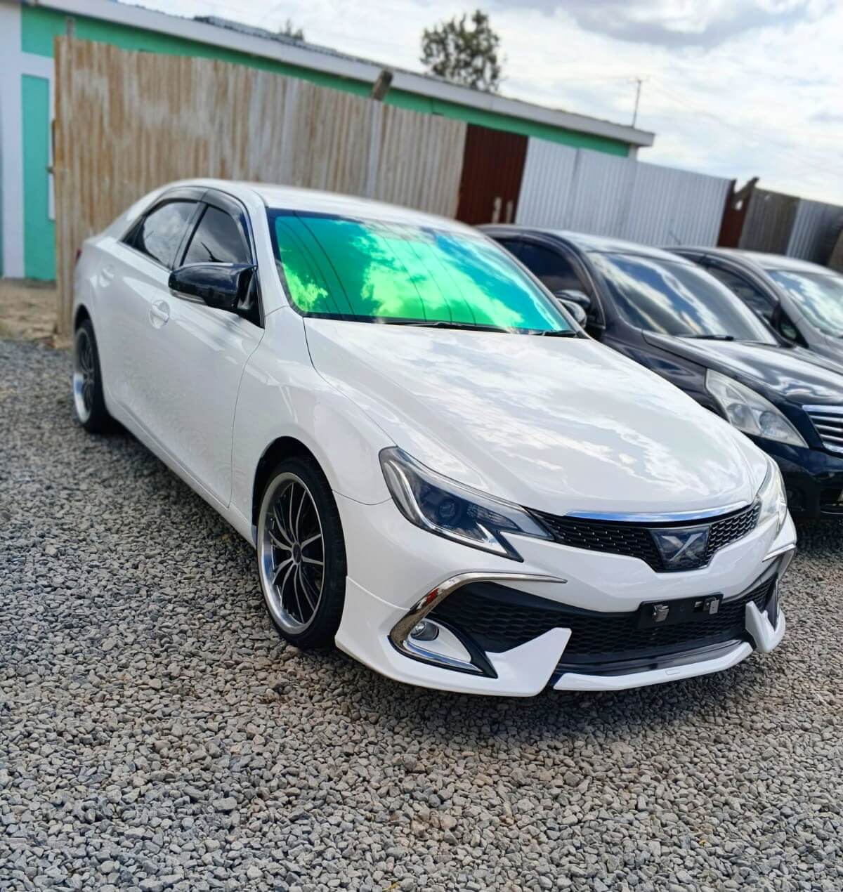Mark X before vinyl wrapping